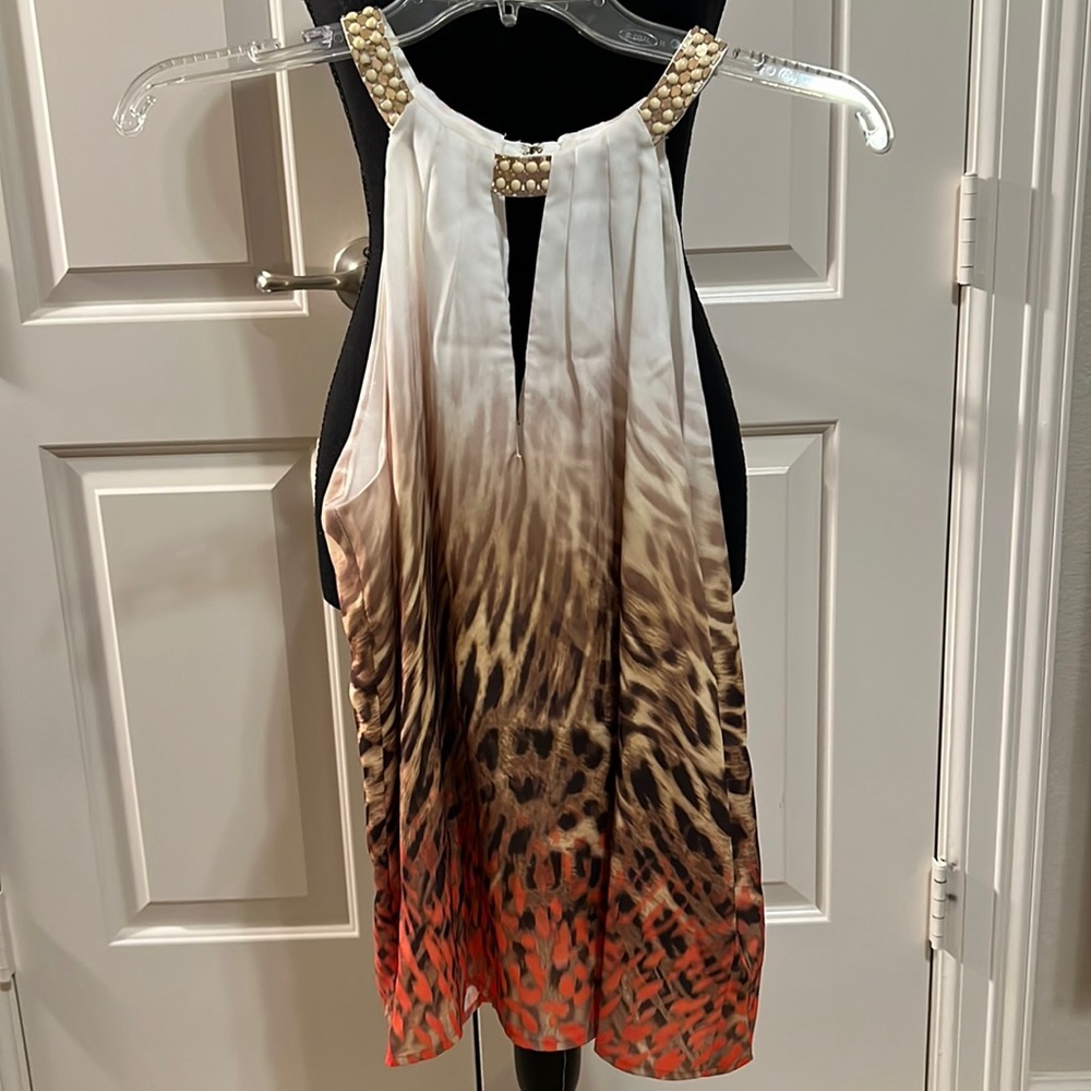 Marciano  leopard print halter top